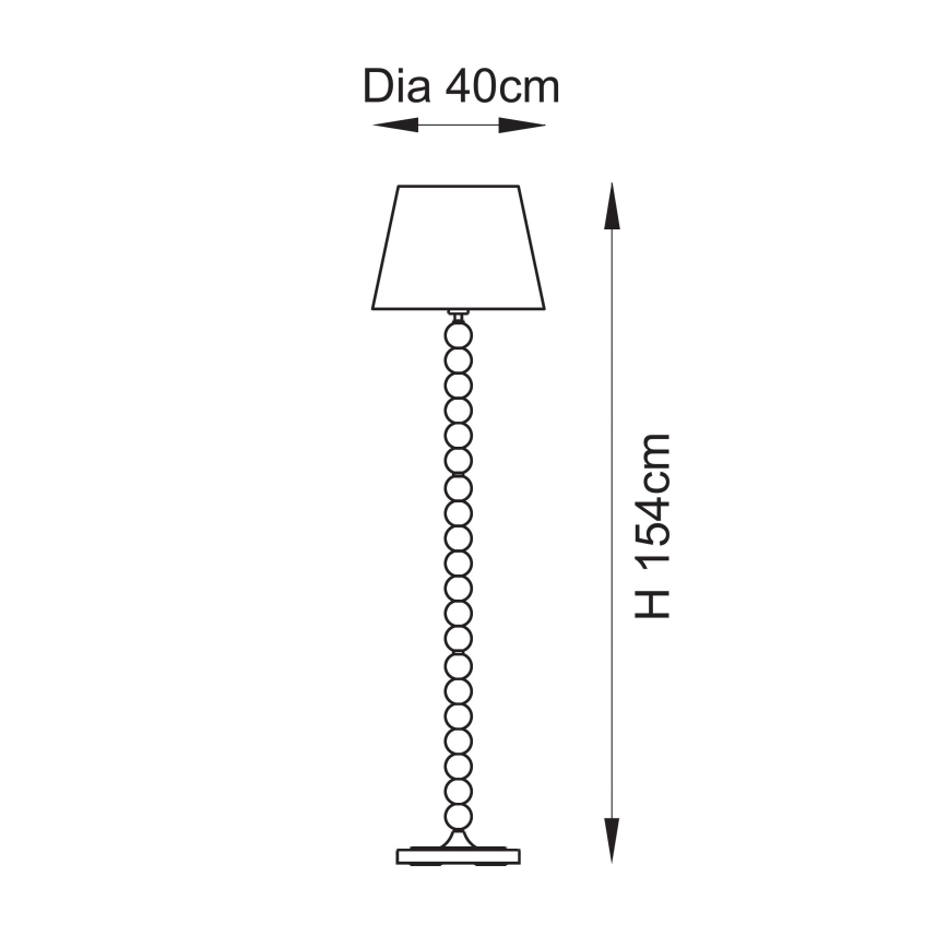 Endon 114658 - Lámpara de pie HIGGLEDY 1xE27/10W/230V azul