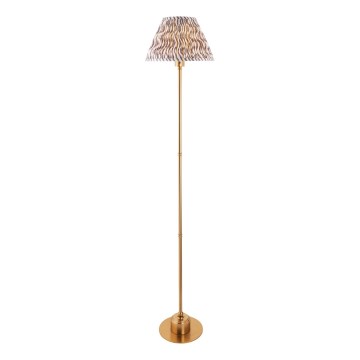 Endon 114785 - LED Lámpara de pie regulable y recargable BURLEY LED/1,5W/5V latón/gris