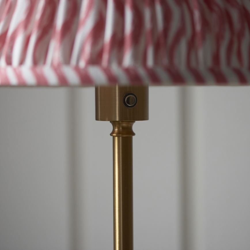 Endon 114786 - LED Lámpara de pie regulable y recargable BURLEY LED/1,5W/5V latón/rosa
