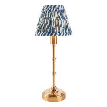 Endon 114796 - Lámpara de mesa LED recargable y regulable BURLEY LED/1,5W/5V latón/azul