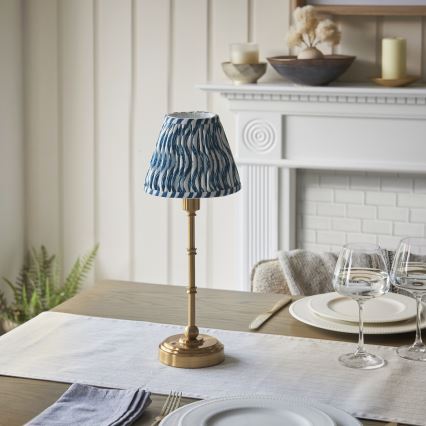 Endon 114796 - Lámpara de mesa LED recargable y regulable BURLEY LED/1,5W/5V latón/azul
