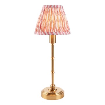 Endon 114804 - Lámpara de mesa LED recargable y regulable BURLEY LED/1,5W/5V 3600 mAh latón/rosa