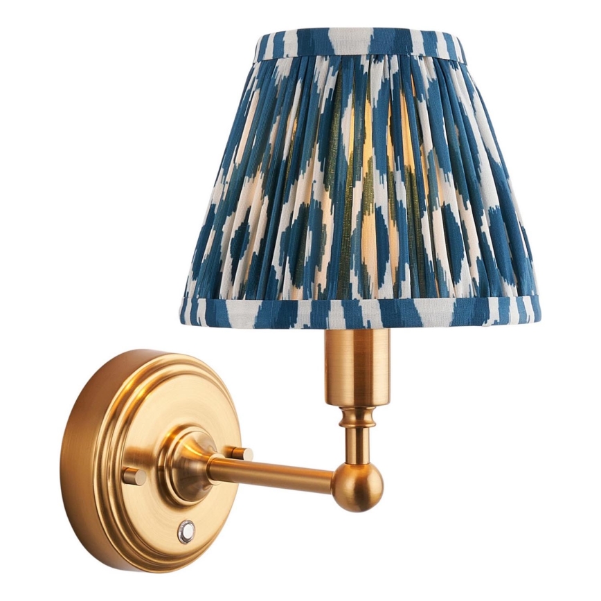 Endon 114827 - Aplique LED recargable y regulable BURLEY LED/1,5W/5V latón/azul