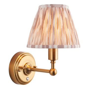 Endon 114831 - Aplique LED recargable y regulable BURLEY LED/1,5W/5V latón/beige