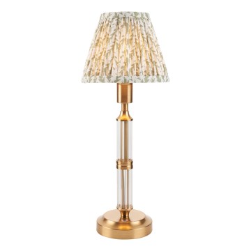Endon 114838 - Lámpara de mesa LED recargable y regulable MORTON LED/1,5W/5V 3600 mAh latón/verde