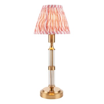 Endon 114842 - Lámpara de mesa LED recargable y regulable MORTON LED/1,5W/5V 3600 mAh latón/rosa