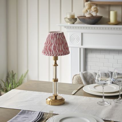 Endon 114842 - Lámpara de mesa LED recargable y regulable MORTON LED/1,5W/5V 3600 mAh latón/rosa