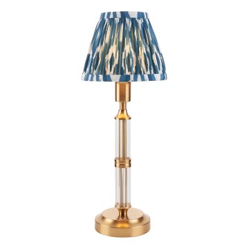 Endon 114846 - Lámpara de mesa LED recargable y regulable MORTON LED/1,5W/5V  latón/azul