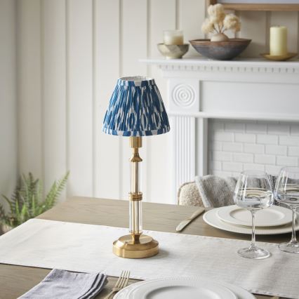 Endon 114846 - Lámpara de mesa LED recargable y regulable MORTON LED/1,5W/5V  latón/azul