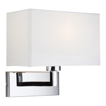 Endon 56373 - Aplique PICCOLO 1xE27/10W/230V blanco/cromo brillante