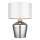 Endon 61198 - Lámpara de mesa WALDORF 1xE27/10W/230V cromo brillante/blanco