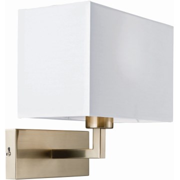 Endon 61604 - Aplique PICCOLO 1xE27/10W/230V blanco/cromo mate