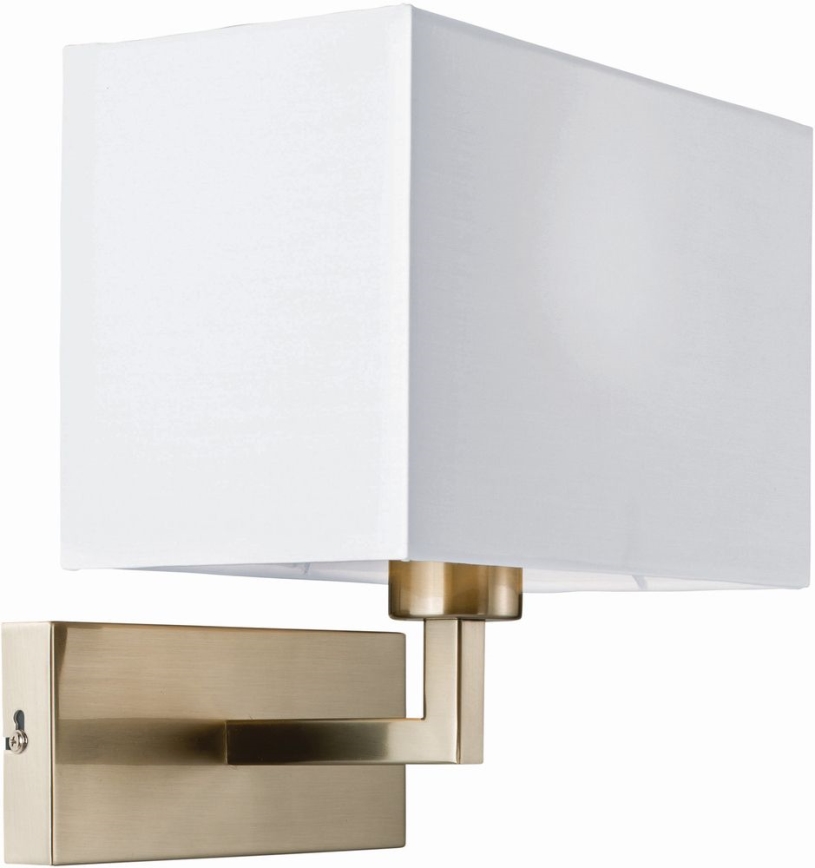 Endon 61604 - Aplique PICCOLO 1xE27/10W/230V blanco/cromo mate
