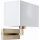 Endon 61604 - Aplique PICCOLO 1xE27/10W/230V blanco/cromo mate