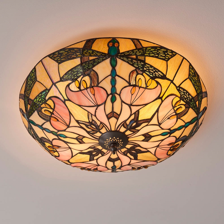 Endon 63922 - Plafón ASHTON 2xE27/60W/230V diá. 45 cm