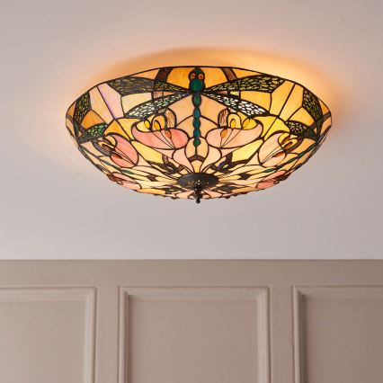 Endon 63922 - Plafón ASHTON 2xE27/60W/230V diá. 45 cm