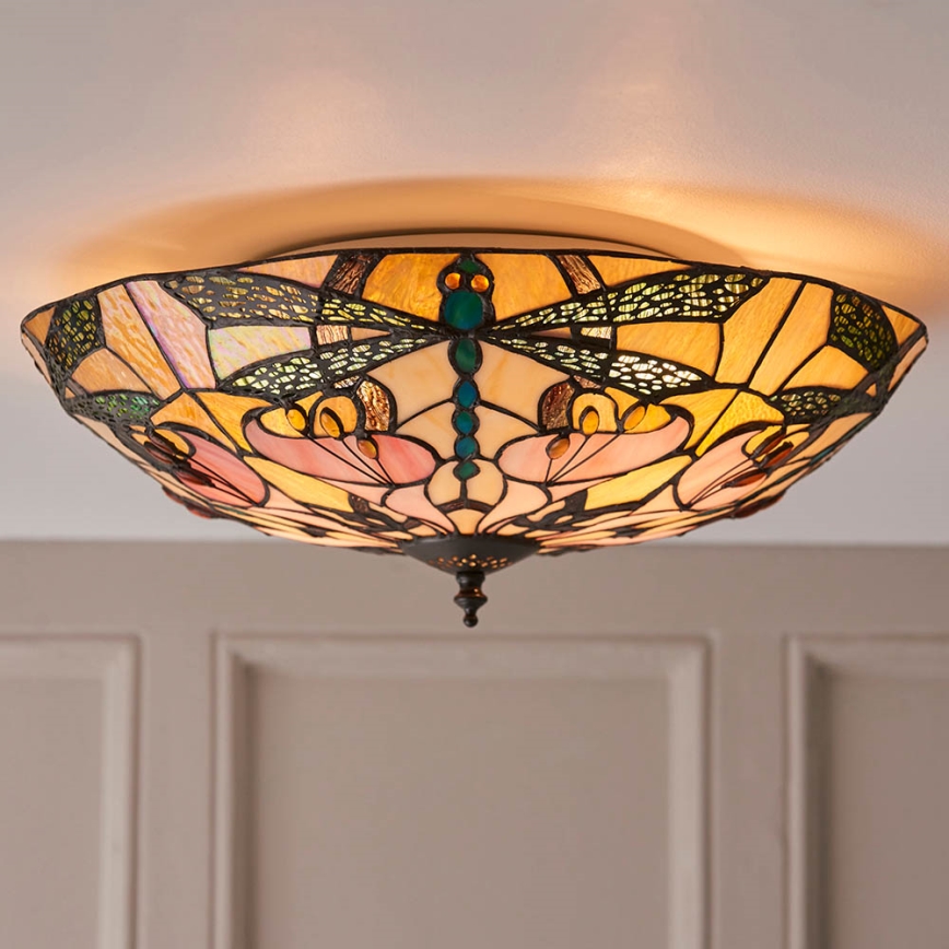 Endon 63922 - Plafón ASHTON 2xE27/60W/230V diá. 45 cm
