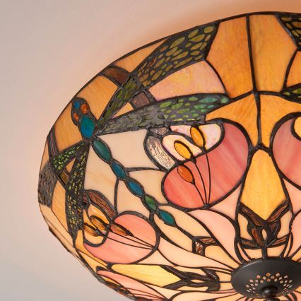 Endon 63922 - Plafón ASHTON 2xE27/60W/230V diá. 45 cm