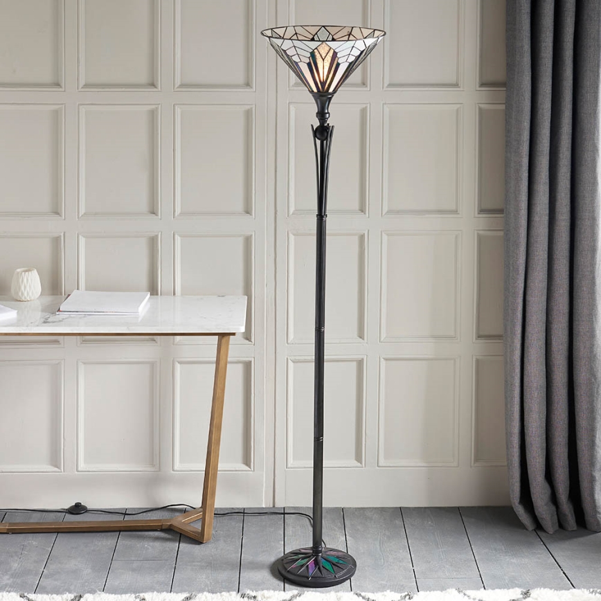 Endon 63933 - Lámpara de pie ASTORIA 1xE27/60W/230V diá. 40 cm
