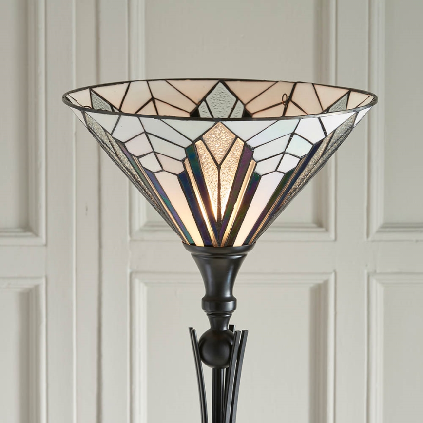 Endon 63933 - Lámpara de pie ASTORIA 1xE27/60W/230V diá. 40 cm