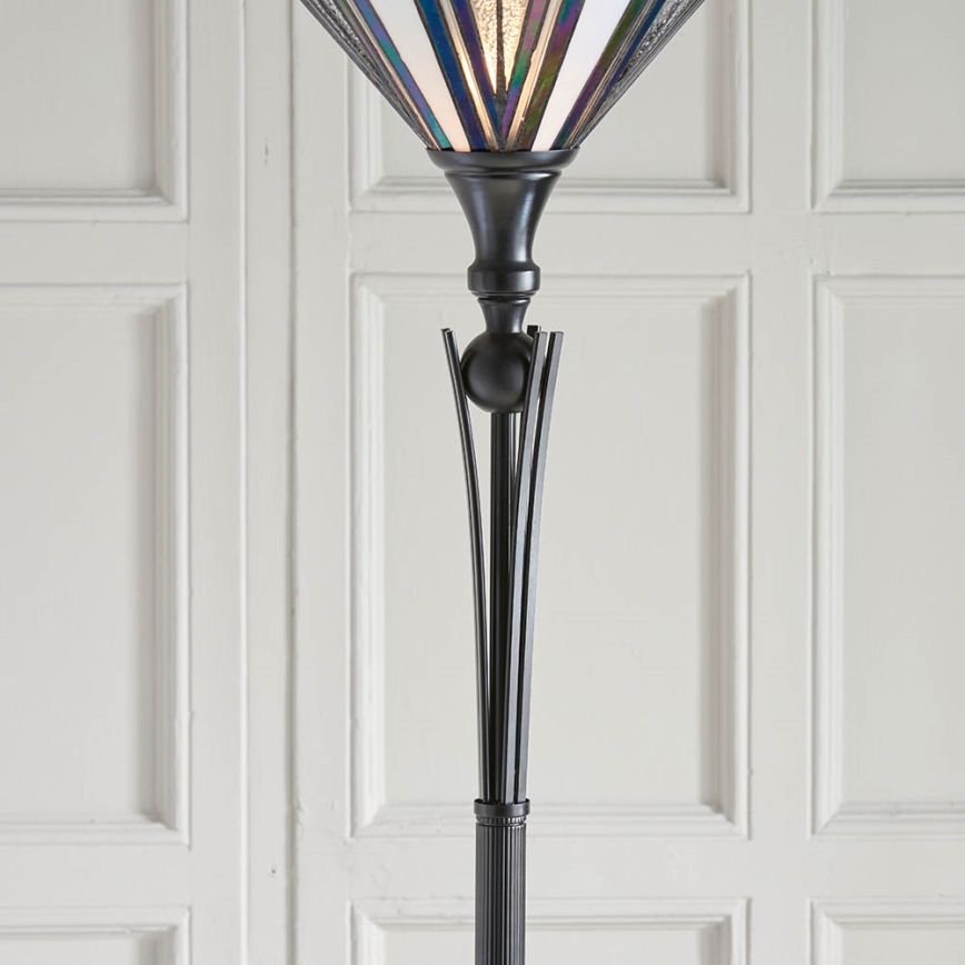 Endon 63933 - Lámpara de pie ASTORIA 1xE27/60W/230V diá. 40 cm