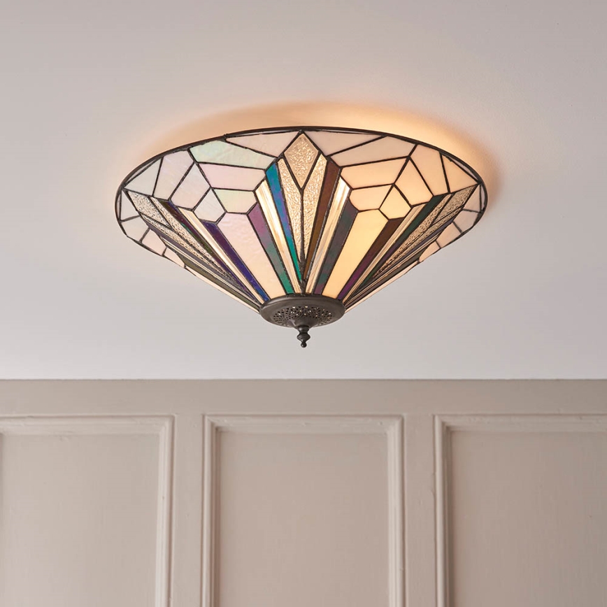 Endon 63935 - Plafón ASTORIA 2xE27/60W/230V diá. 48 cm