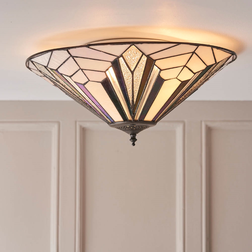 Endon 63935 - Plafón ASTORIA 2xE27/60W/230V diá. 48 cm