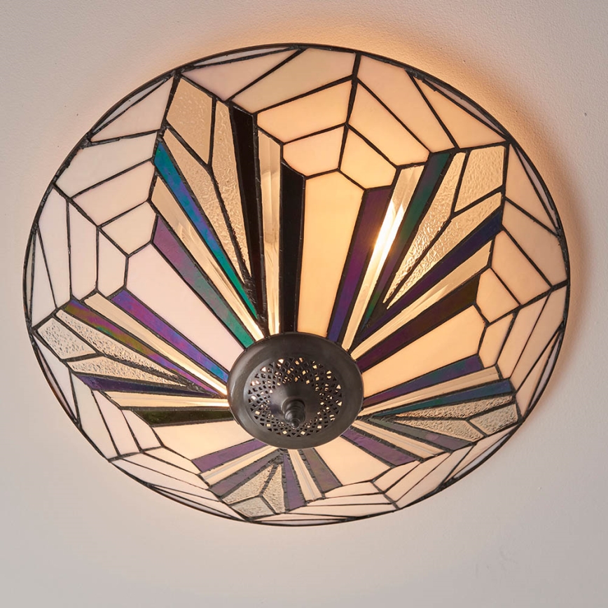 Endon 63935 - Plafón ASTORIA 2xE27/60W/230V diá. 48 cm