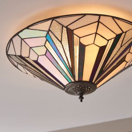 Endon 63935 - Plafón ASTORIA 2xE27/60W/230V diá. 48 cm