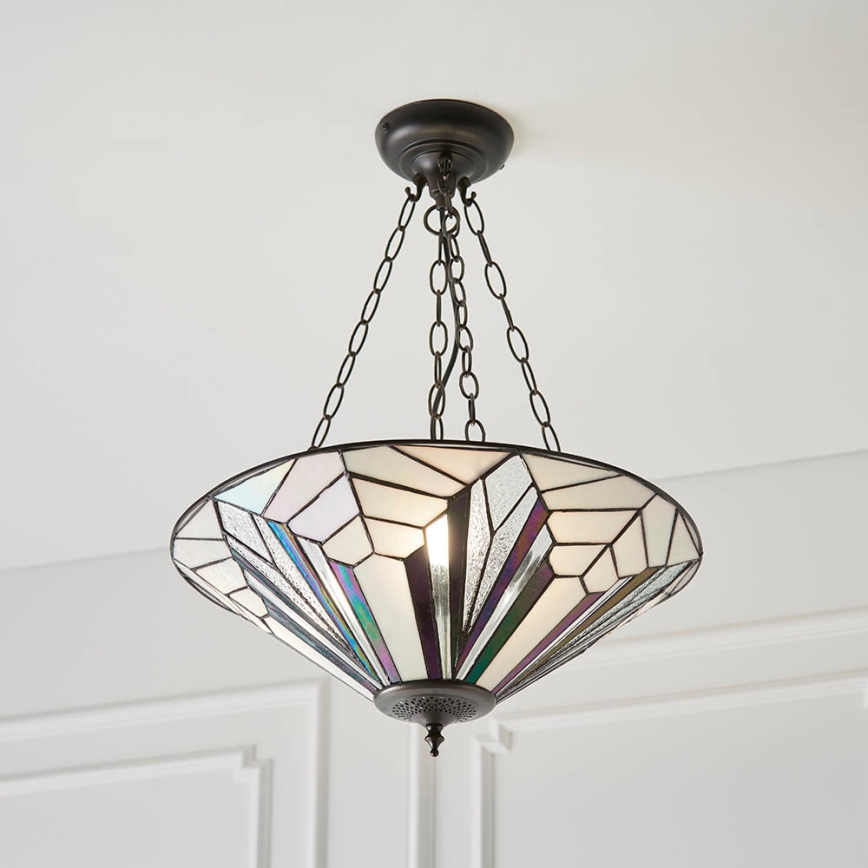 Endon 63936 - Lámpara colgante con cadena ASTORIA 3xE27/60W/230V diá. 48 cm