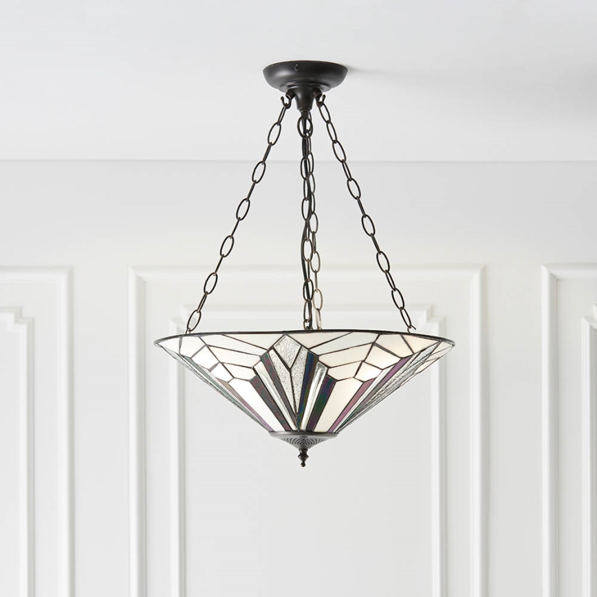 Endon 63936 - Lámpara colgante con cadena ASTORIA 3xE27/60W/230V diá. 48 cm