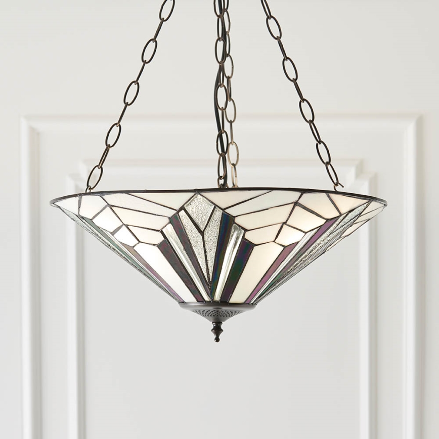 Endon 63936 - Lámpara colgante con cadena ASTORIA 3xE27/60W/230V diá. 48 cm