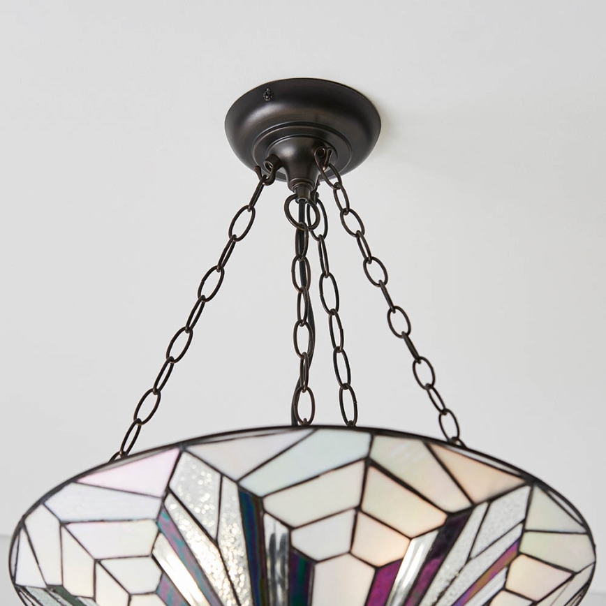 Endon 63936 - Lámpara colgante con cadena ASTORIA 3xE27/60W/230V diá. 48 cm