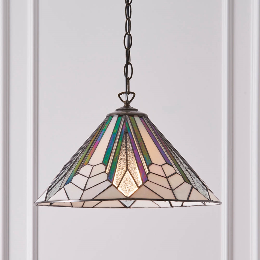 Endon 63937 - Lámpara colgante con cadena ASTORIA 1xE27/60W/230V diá. 40 cm