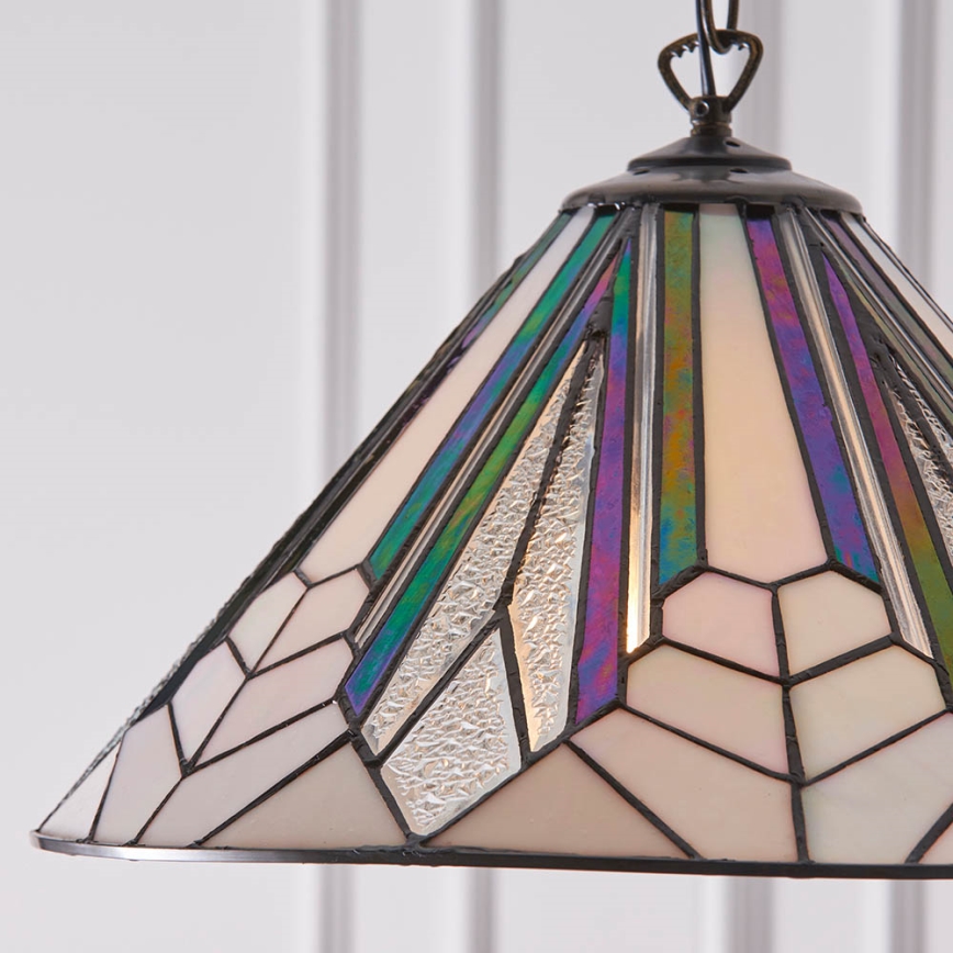 Endon 63937 - Lámpara colgante con cadena ASTORIA 1xE27/60W/230V diá. 40 cm