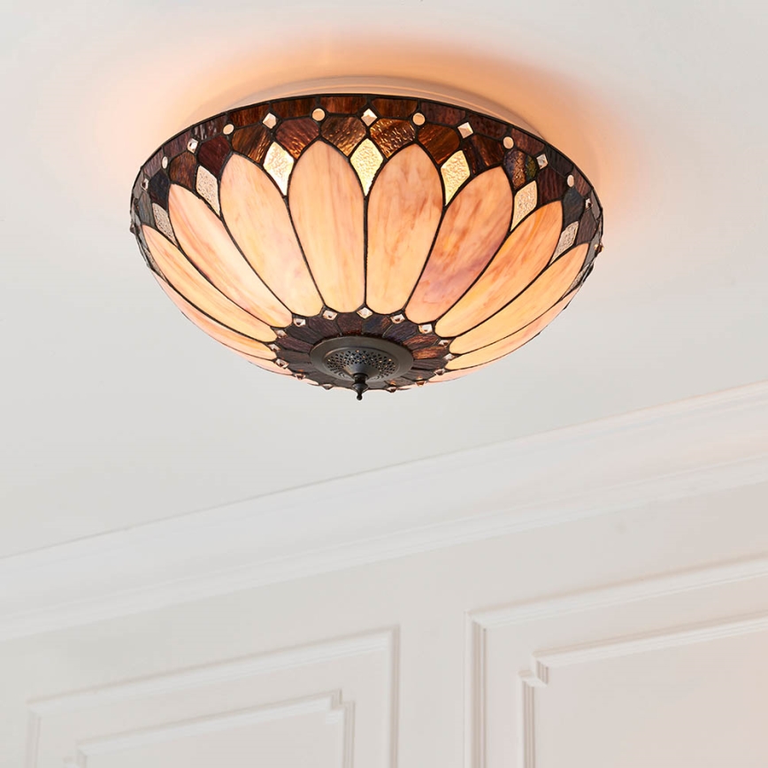 Endon 63973 - Plafón BROOKLYN 2xE14/60W/230V diá. 50 cm