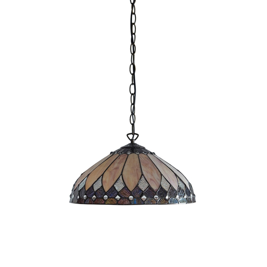 Endon 63977 - Lámpara colgante con cadena BROOKLYN 1xE27/60W/230V diá. 40 cm