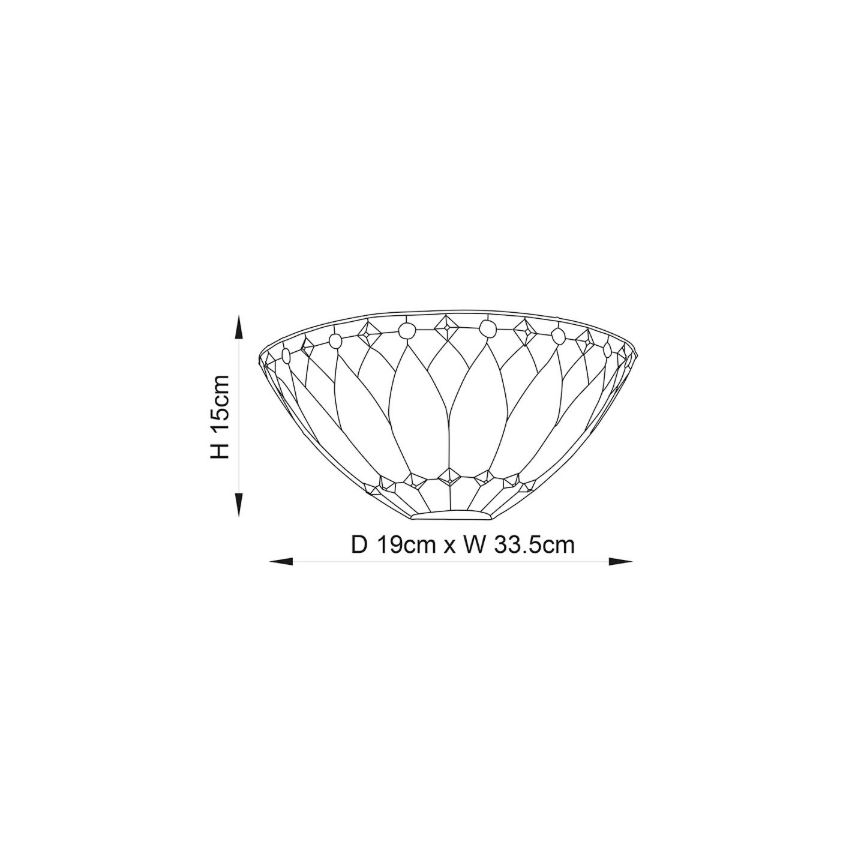 Endon 63983 - Aplique BROOKLYN 1xE14/40W/230V