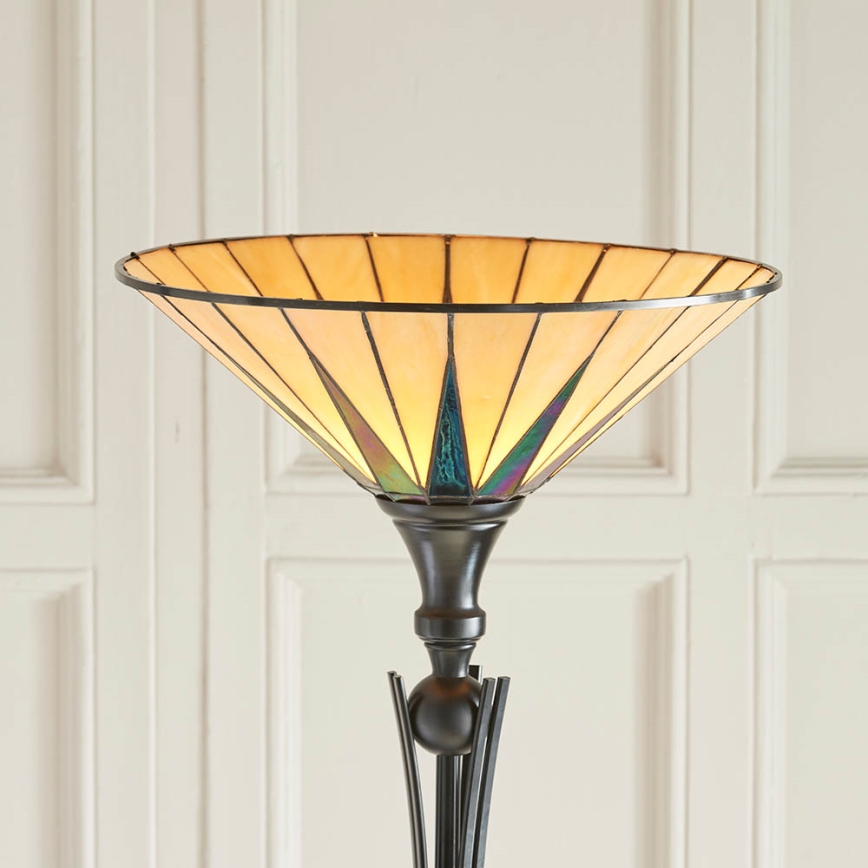 Endon 64042 - Lámpara de pie DARK STAR 1xE27/60W/230V diá. 42 cm