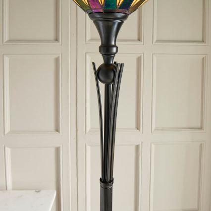 Endon 64042 - Lámpara de pie DARK STAR 1xE27/60W/230V diá. 42 cm
