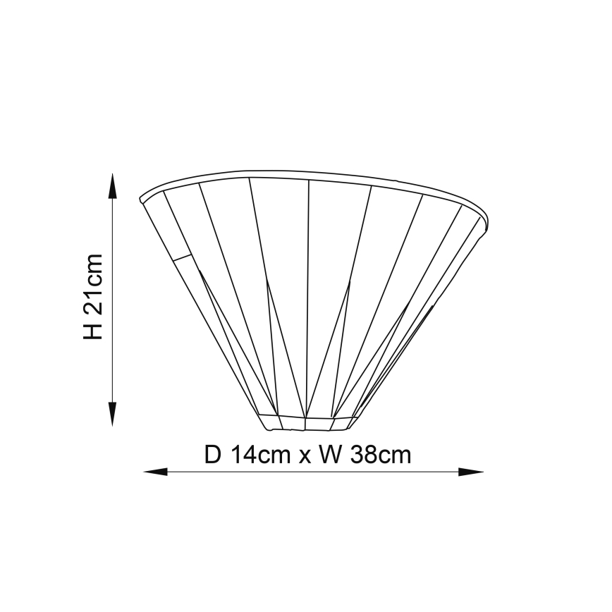 Endon 64046 - Aplique DARK STAR 1xE14/40W/230V