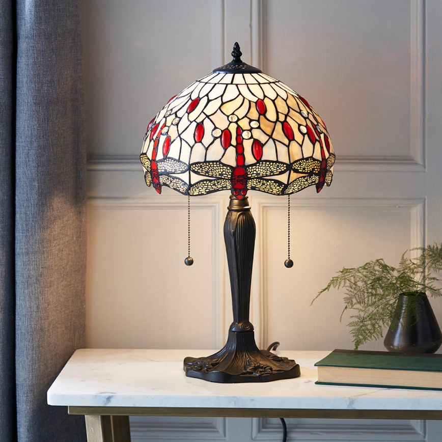 Endon 64086 - Lámpara de mesa DRAGONFLY 2xE27/60W/230V diá. 30 cm
