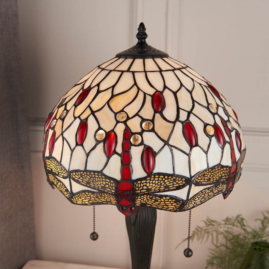 Endon 64086 - Lámpara de mesa DRAGONFLY 2xE27/60W/230V diá. 30 cm