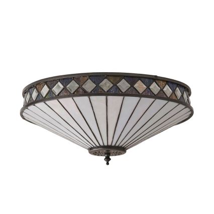 Endon 64145 - Plafón FARGO 2xE27/60W/230V diá. 41,5 cm
