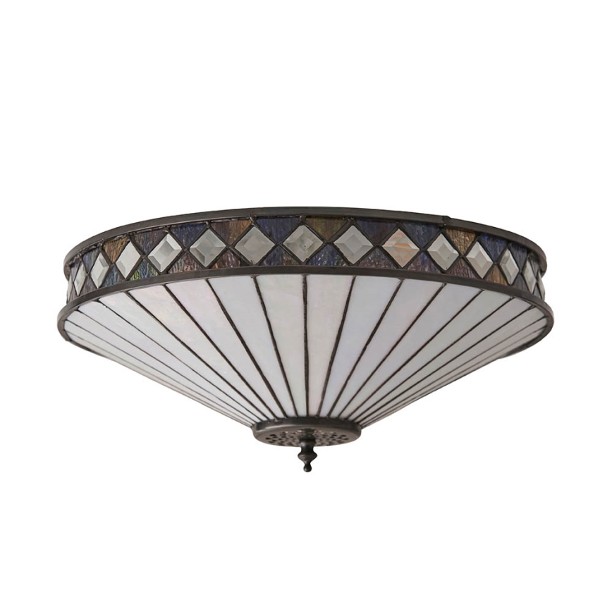 Endon 64145 - Plafón FARGO 2xE27/60W/230V diá. 41,5 cm