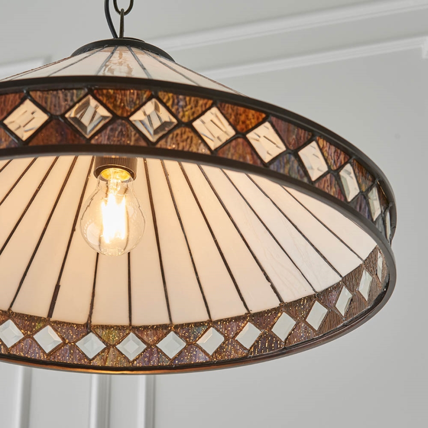 Endon 64147 - Lámpara colgante con cadena FARGO 1xE27/60W/230V diá. 50 cm
