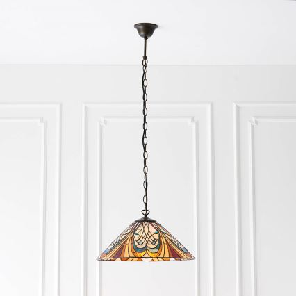 Endon 64162 - Lámpara colgante con cadena HECTOR 1xE27/60W/230V diá. 40 cm