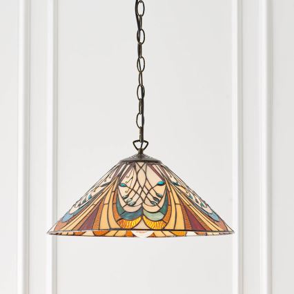 Endon 64162 - Lámpara colgante con cadena HECTOR 1xE27/60W/230V diá. 40 cm