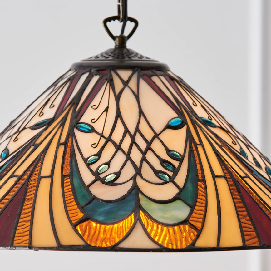 Endon 64162 - Lámpara colgante con cadena HECTOR 1xE27/60W/230V diá. 40 cm