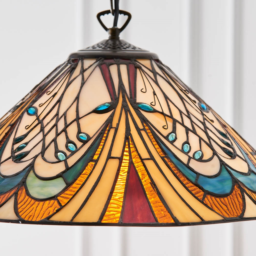 Endon 64162 - Lámpara colgante con cadena HECTOR 1xE27/60W/230V diá. 40 cm